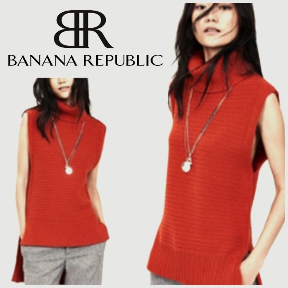 NWT BOGO Banana Republic Sleeveless Cowl Neck Sweater